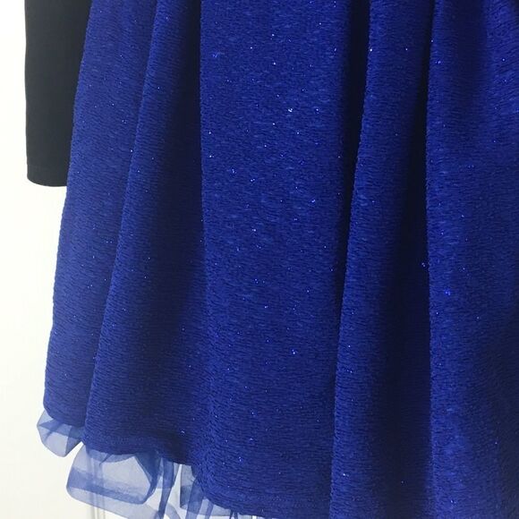 KNIT WORKS Dress With Black Velour Jacket SZ 12 - Picture 3 of 7